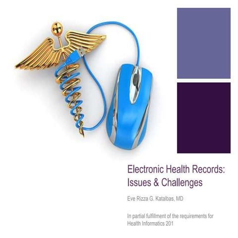 Electronic Health Records: Issues and Challenges