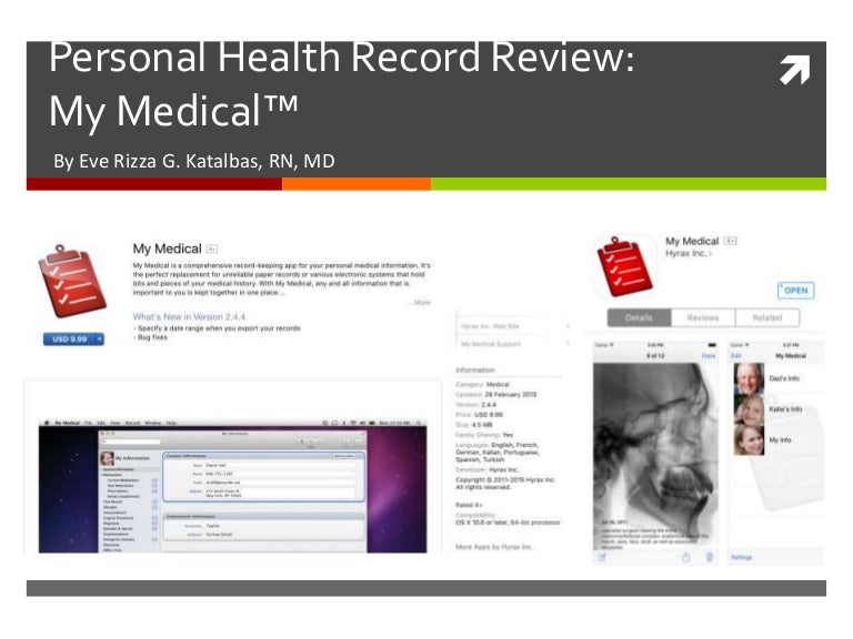personal health record review my medical
