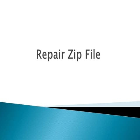 Repair and Extract Corrupted RAR File | PPTX
