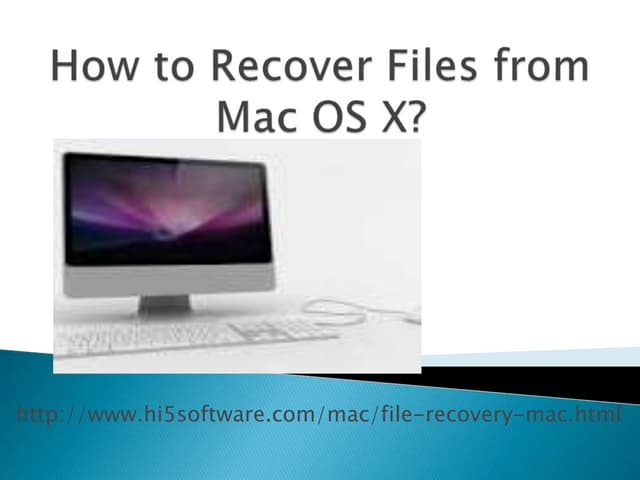File Recovery for Mac