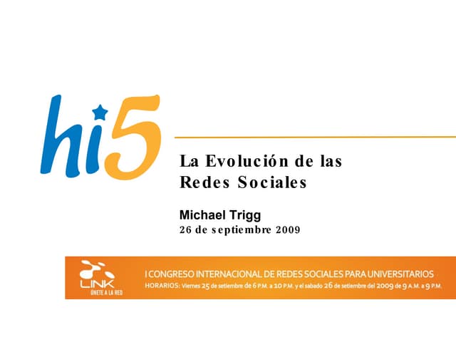Hi5 en Peru - Presentación Michael Trigg