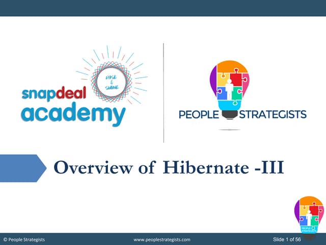 Hibernate III