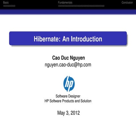 Hibernate An Introduction | PDF | Databases | Computer Software and ...