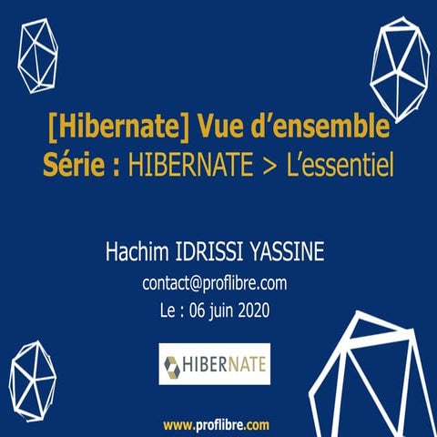 Hibernate : vue d’ensemble
