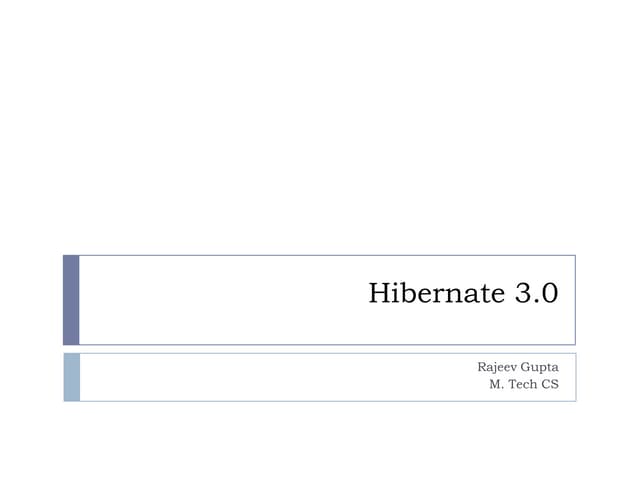 Hibernate 3