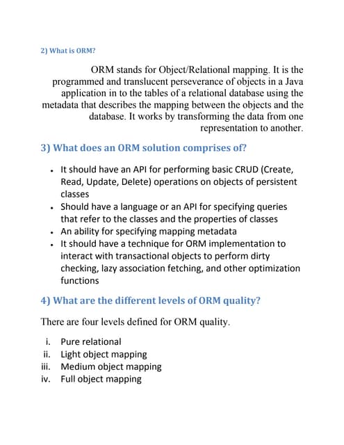 Hibernate3 q&a
