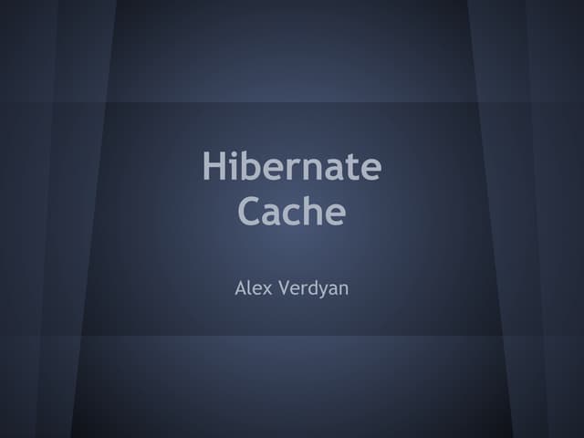 Hibernate caching