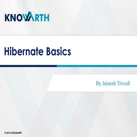 Hibernate - KNOWARTH