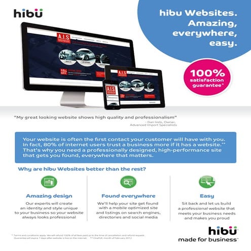 Hibu website package Connecticut New York 