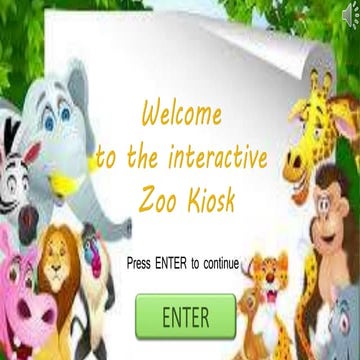 Interactive Zoo Kiosk