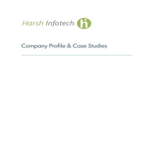 Integration of Manufacturing Execution Systems - Harsh Infotech Case Studies