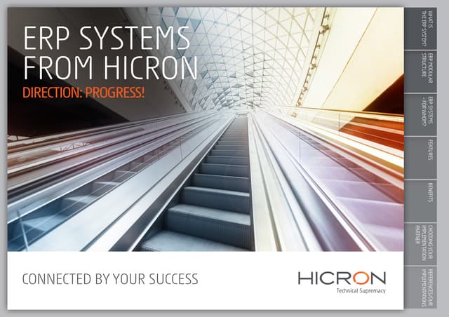 Erp Systems From Hicron Ppt Erp Systems From Hicron Ppt