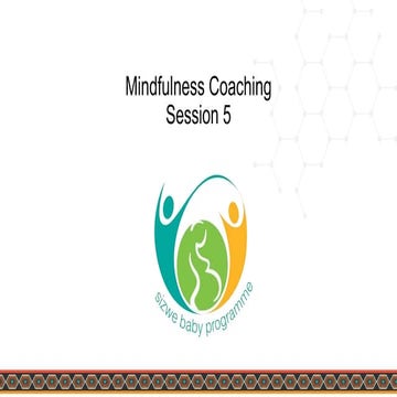 Sizwe Mindfulness Session 5 - Goals