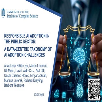Responsible AI adoption in the public sector: a data-centric taxonomy ...