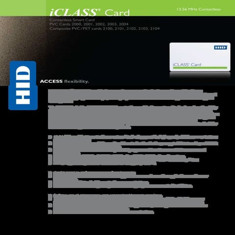 Hid 200 x iclass card 2