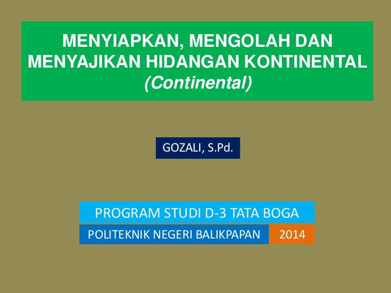 Menyiapkan Mengolah Dan Menyajikan Hidangan Seafood