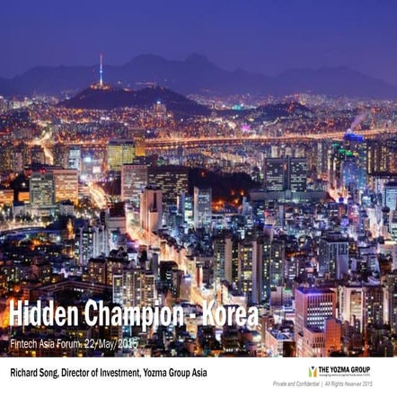 Hidden champion- Korea (Fintech Asia forum 2015)