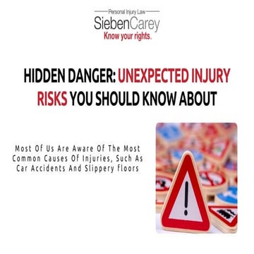 Hidden Danger Unexpected Injury Risks You Should Know About | PPT
