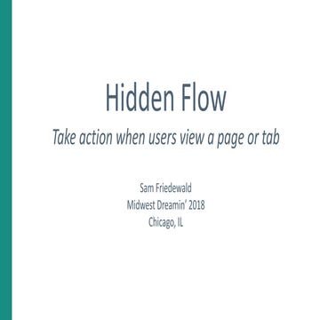 Hidden flow   sam friedewald - midwest dreamin