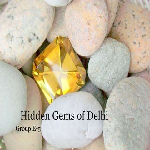 HIDDEN GEMS OF DELHI - Discovering the entrepreneurial spirit!