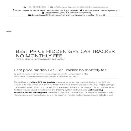 Hidden gps tracking device for cars