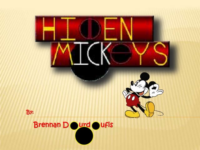 Hidden Mickeys Presentation