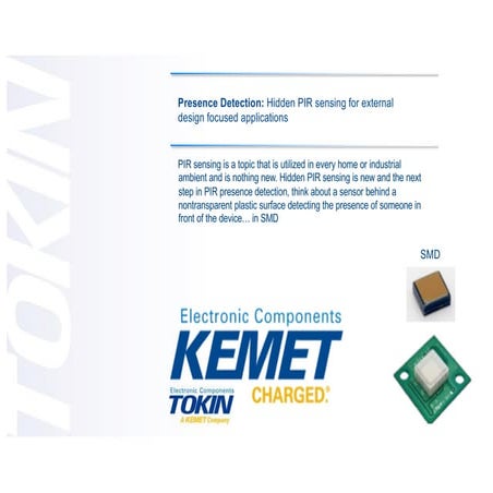 Kemet Webinar - Hidden PIR Sensors