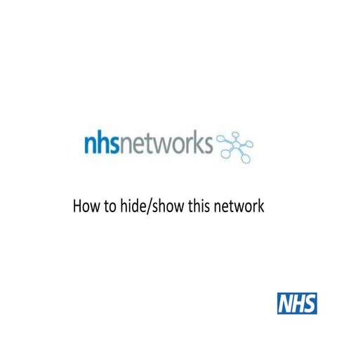 Hide show this networkv2