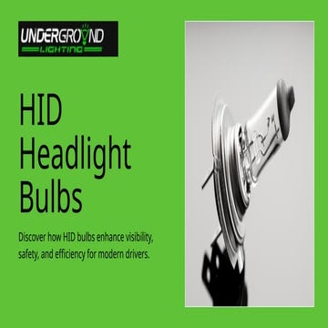 HID Headlight Bulbs Are a Smarter Upgrade Choice Than Halogen Lights