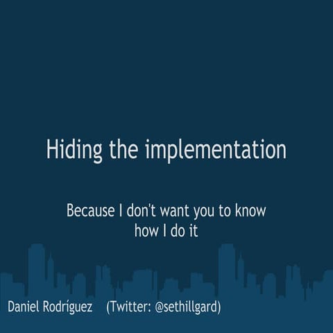 Hiding the implementation in c++