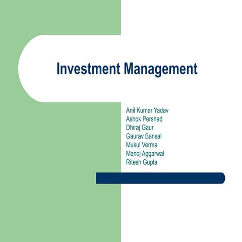 Investment management