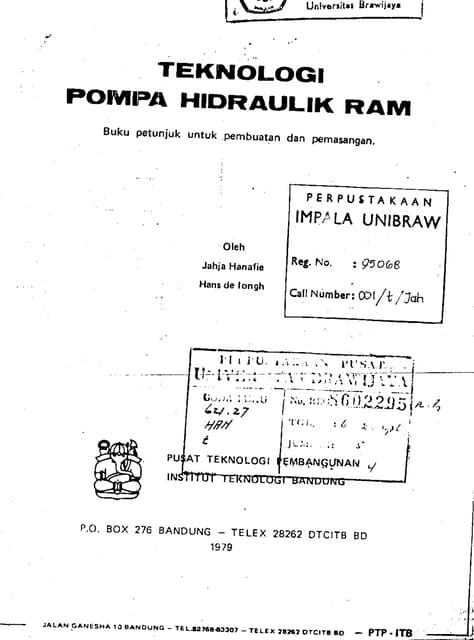 Teknologi Pompa Hidraulik Ram