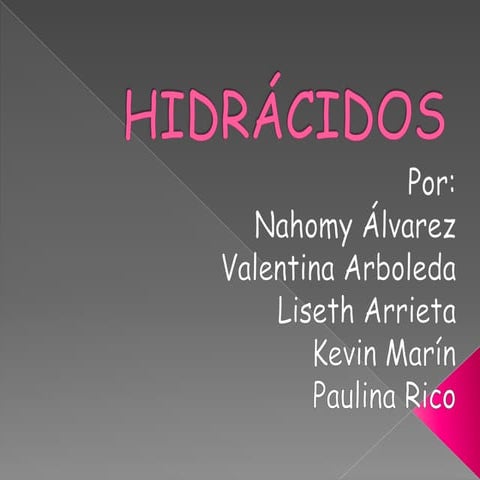 Hidrácidos