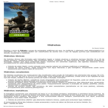 Hidretos   química - info escola