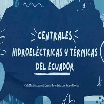 centrales de generación eléctrica en el ecuador | PDF