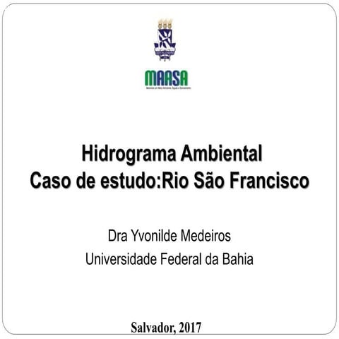 Vazão Ecologica - Yvonilde Medeiros