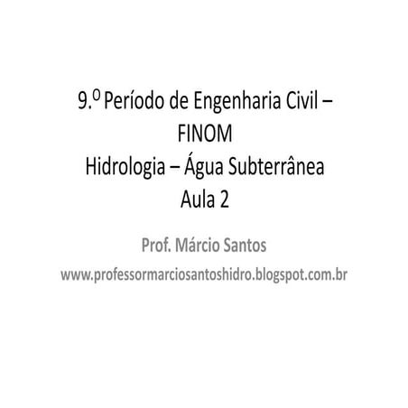 Hidrologia   permeabilidade