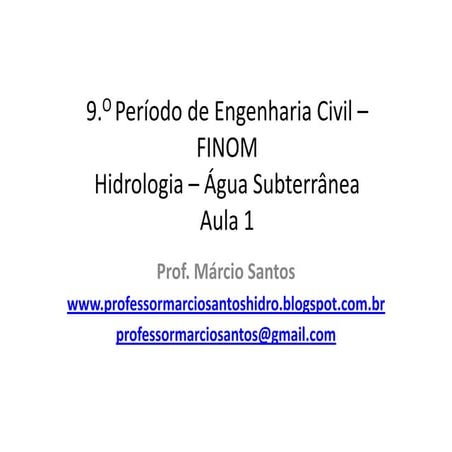 Hidrologia   porosidade