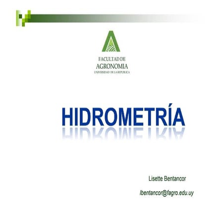 Hidrometria 2013