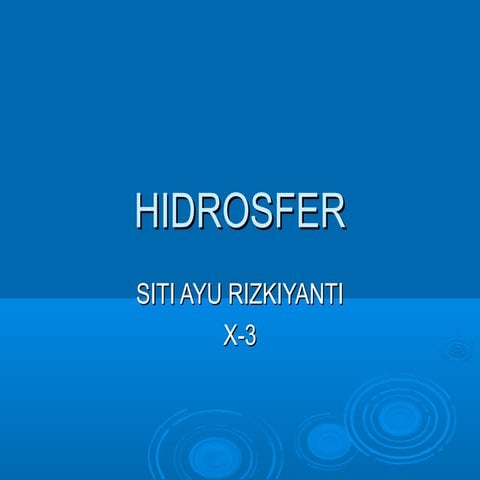 Hidrosfer