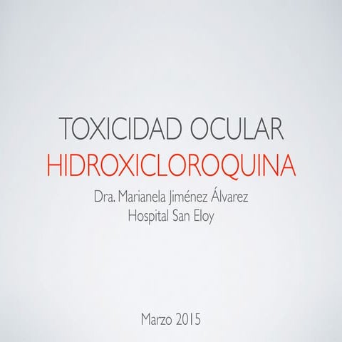 Hidroxicloroquina | PPT