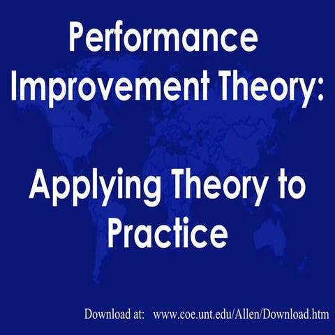 Hied2006 performance Improvement Theory