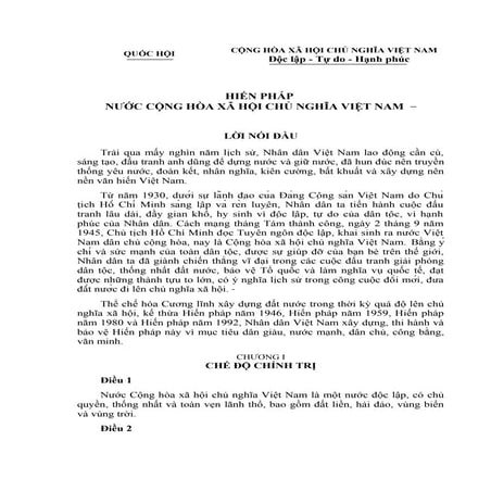 Hiến pháp năm 2013 | PDF