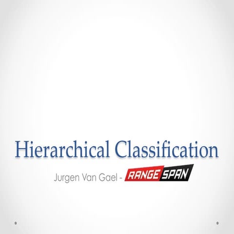 Hierarchical text classification | PDF