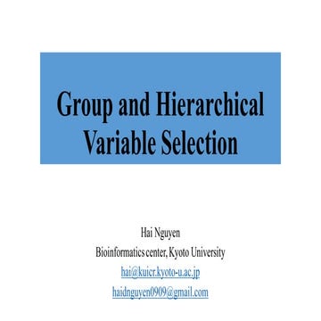 Hierarchical selection