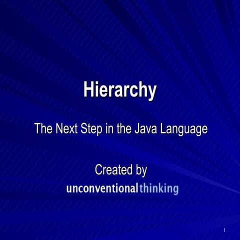 Why Java Needs Hierarchical Data | PPT image.