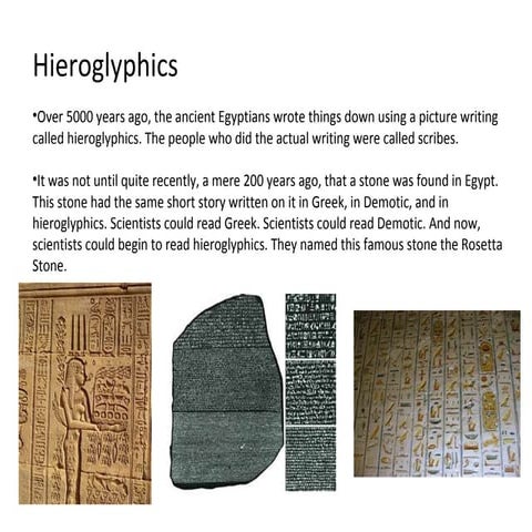 Hieroglyphics and gods ppt