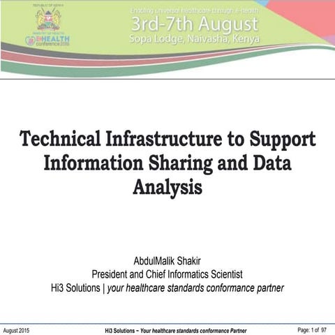 HIE technical infrastructure