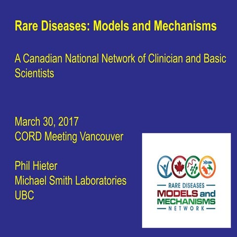 RDD Conf Day 1: Diseases: Models and Mechanisms, Phil Hieter