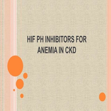 Hif ph inhibitors for anemia in ckd